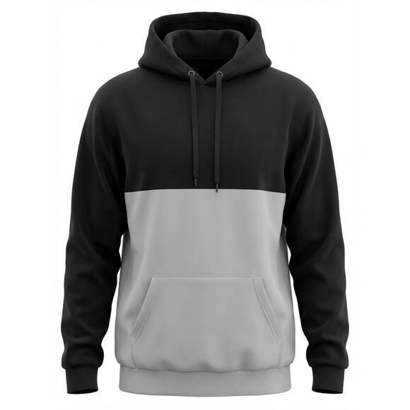 Forever 21 Other - Forever 21 Two-Tone Black and Gray Hoodie Sweatshirt